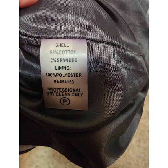 Calvin Klein Dark Gray Short Sleeve Button Down Denim Sheath Dress Career Sz. 10 - Picture 9 of 9